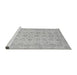 Sideview of Machine Washable Oriental Gray Traditional Rug, wshabs3955gry