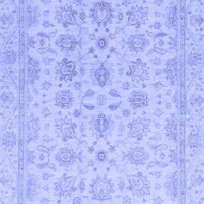 Machine Washable Oriental Blue Traditional Rug, wshabs3955blu