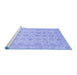 Sideview of Machine Washable Oriental Blue Traditional Rug, wshabs3955blu