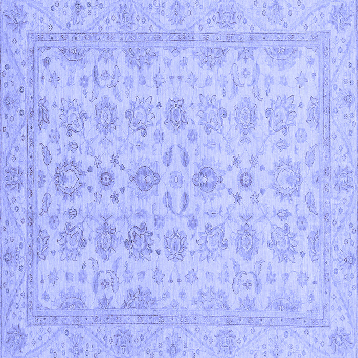 Square Oriental Blue Traditional Rug, abs3955blu