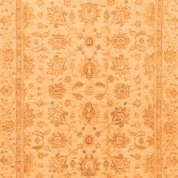 Machine Washable Oriental Orange Traditional Area Rugs, wshabs3955org
