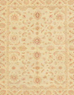 Abstract Mustard Yellow Oriental Rug, abs3956