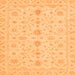 Square Machine Washable Oriental Orange Traditional Area Rugs, wshabs3956org