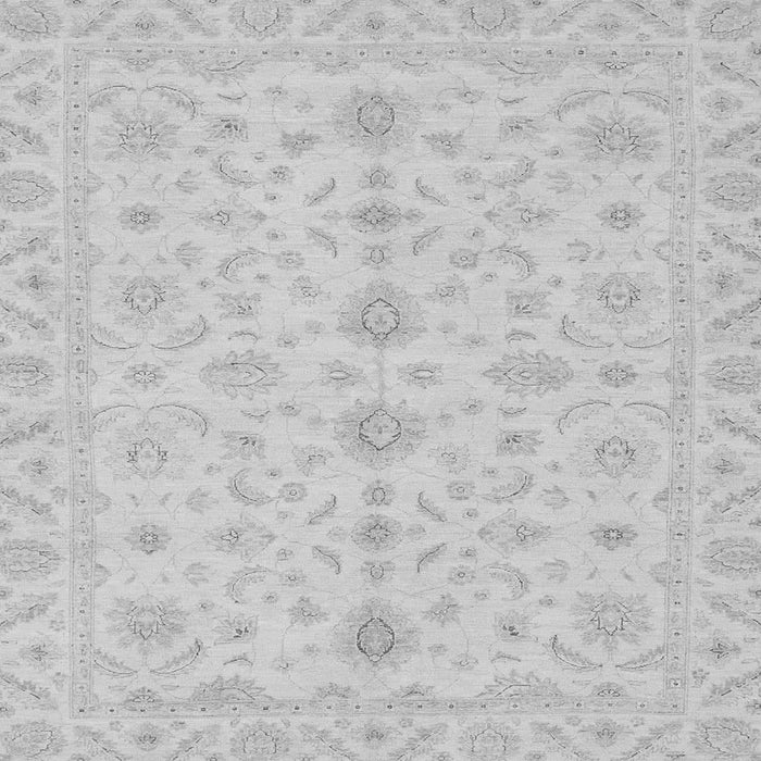 Square Machine Washable Oriental Gray Traditional Rug, wshabs3956gry