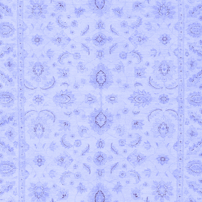 Machine Washable Oriental Blue Traditional Rug, wshabs3956blu