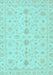 Oriental Light Blue Traditional Rug, abs3956lblu