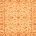 Square Oriental Orange Traditional Rug, abs3957org