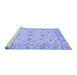 Sideview of Machine Washable Oriental Blue Traditional Rug, wshabs3957blu