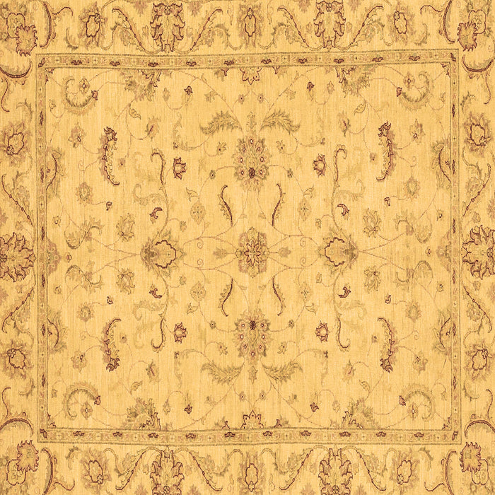 Square Machine Washable Oriental Brown Traditional Rug, wshabs3957brn