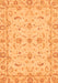 Machine Washable Oriental Orange Traditional Area Rugs, wshabs3957org