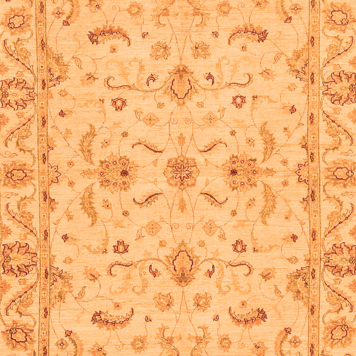 Machine Washable Oriental Orange Traditional Area Rugs, wshabs3957org