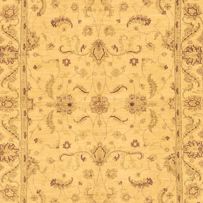 Machine Washable Oriental Brown Traditional Rug, wshabs3957brn