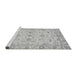 Sideview of Machine Washable Oriental Gray Traditional Rug, wshabs3957gry