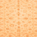 Square Machine Washable Oriental Orange Traditional Area Rugs, wshabs3958org