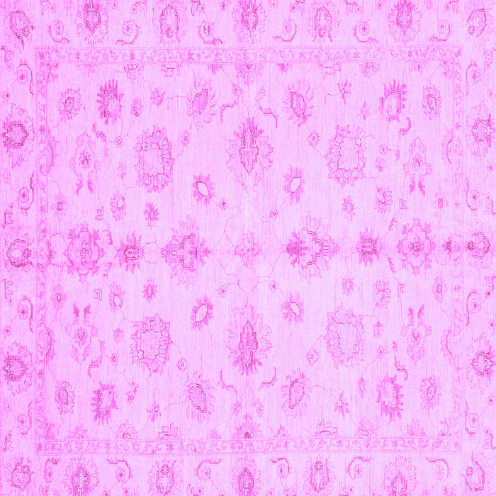 Square Oriental Purple Traditional Rug, abs3958pur