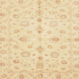 Square Abstract Sun Yellow Oriental Rug, abs3958
