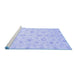 Sideview of Machine Washable Oriental Blue Traditional Rug, wshabs3958blu