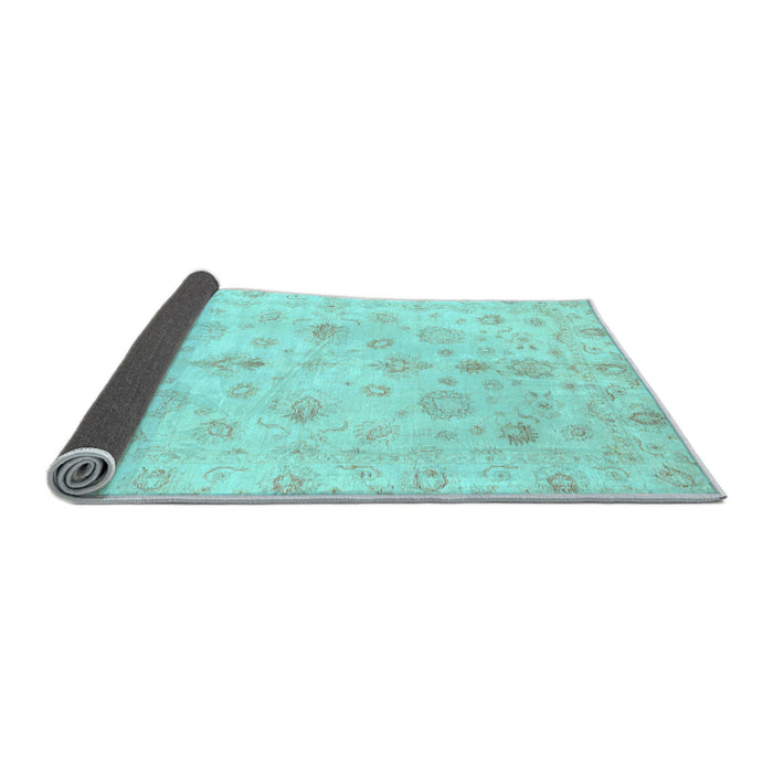 Sideview of Oriental Light Blue Traditional Rug, abs3958lblu