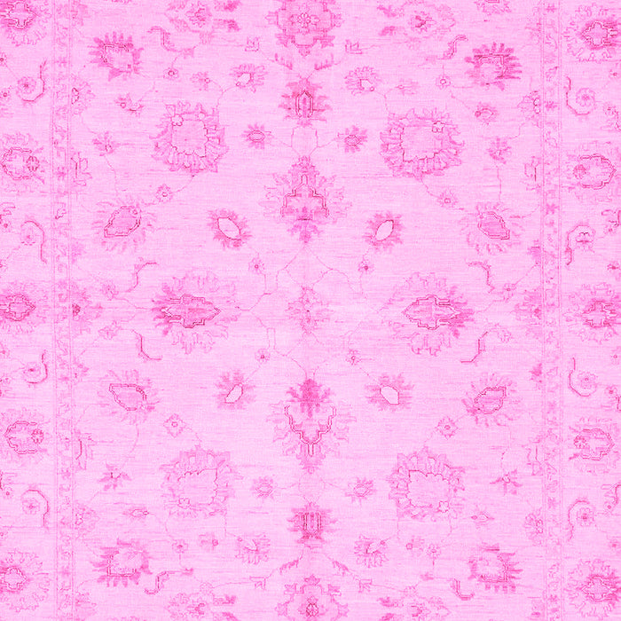 Machine Washable Oriental Pink Traditional Rug, wshabs3958pnk