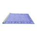 Sideview of Machine Washable Oriental Blue Traditional Rug, wshabs3959blu