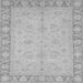 Square Machine Washable Oriental Gray Traditional Rug, wshabs3959gry