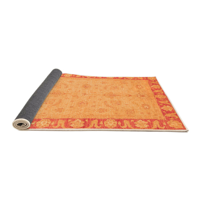 Sideview of Oriental Orange Traditional Rug, abs3959org
