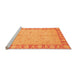 Sideview of Machine Washable Oriental Orange Traditional Area Rugs, wshabs3959org