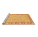 Sideview of Machine Washable Oriental Brown Traditional Rug, wshabs3959brn