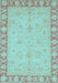 Oriental Light Blue Traditional Rug, abs3959lblu