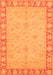 Machine Washable Oriental Orange Traditional Area Rugs, wshabs3959org