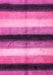 Machine Washable Abstract Pink Modern Rug, wshabs395pnk