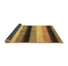 Sideview of Abstract Brown Modern Rug, abs395brn