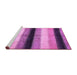 Sideview of Machine Washable Abstract Purple Modern Area Rugs, wshabs395pur