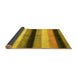 Sideview of Abstract Yellow Modern Rug, abs395yw