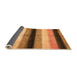 Sideview of Abstract Orange Modern Rug, abs395org