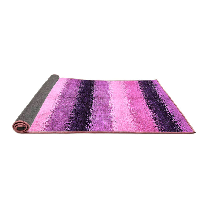 Sideview of Abstract Purple Modern Rug, abs395pur
