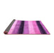 Sideview of Abstract Purple Modern Rug, abs395pur