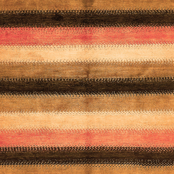 Square Machine Washable Abstract Orange Modern Area Rugs, wshabs395org