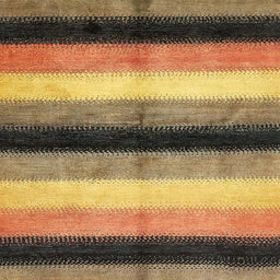 Square Abstract Yellow Modern Rug, abs395