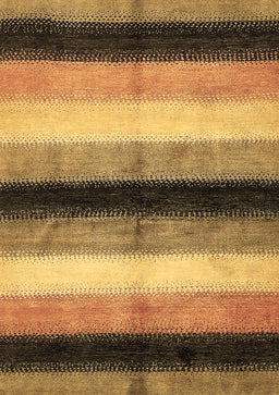 Abstract Brown Modern Rug, abs395brn