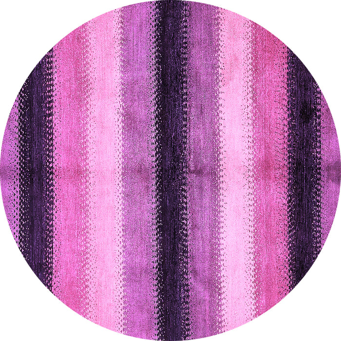 Round Abstract Purple Modern Rug, abs395pur
