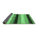 Sideview of Abstract Emerald Green Modern Rug, abs395emgrn