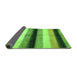 Sideview of Abstract Green Modern Rug, abs395grn