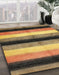 Machine Washable Abstract Yellow Rug in a Family Room, wshabs395