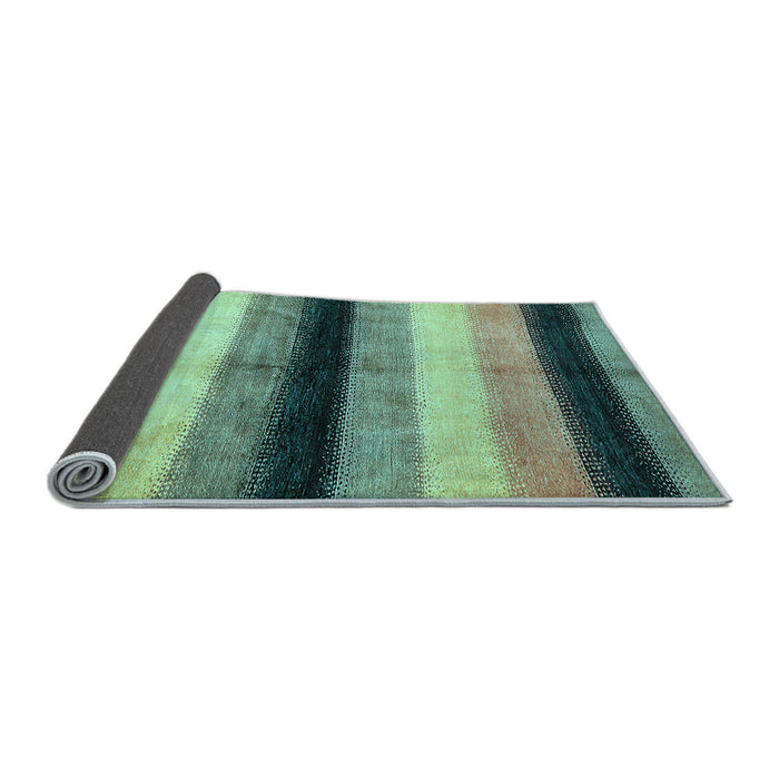 Sideview of Abstract Light Blue Modern Rug, abs395lblu