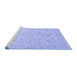 Sideview of Machine Washable Oriental Blue Traditional Rug, wshabs3960blu