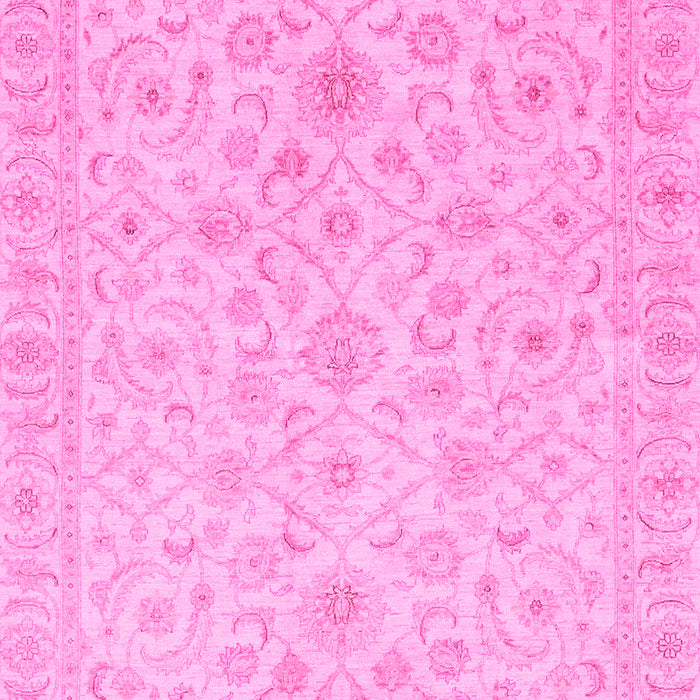 Machine Washable Oriental Pink Traditional Rug, wshabs3960pnk