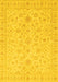 Machine Washable Oriental Yellow Traditional Rug, wshabs3960yw