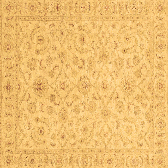 Square Oriental Brown Traditional Rug, abs3960brn