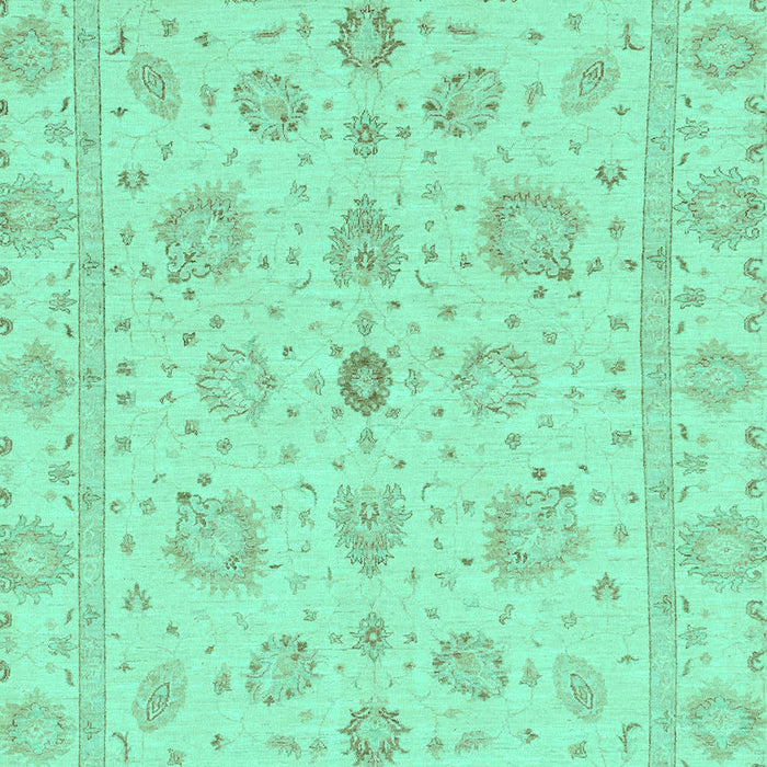 Machine Washable Oriental Turquoise Traditional Area Rugs, wshabs3961turq
